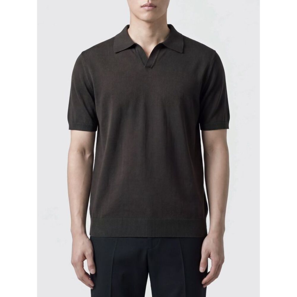 Roberto Collina Polo Shirt Men Brown